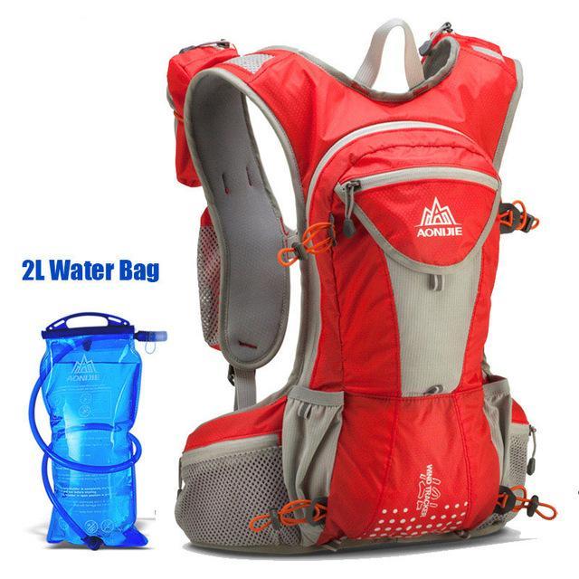 Aonijie Men Women Trail Running Backpack Outdoor Sport Hiking Racing Bag With-Panda Shopkeeper-Red 2L Bag-Bargain Bait Box