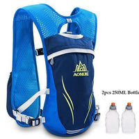 Aonijie Running Marathon Hydration Nylon 5.5L Outdoor Running Bags Hiking-Keep Outdoor-Blue With Bottles-Bargain Bait Box