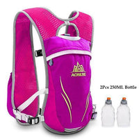Aonijie Running Marathon Hydration Nylon 5.5L Outdoor Running Bags Hiking-Keep Outdoor-Rose With Bottles-Bargain Bait Box