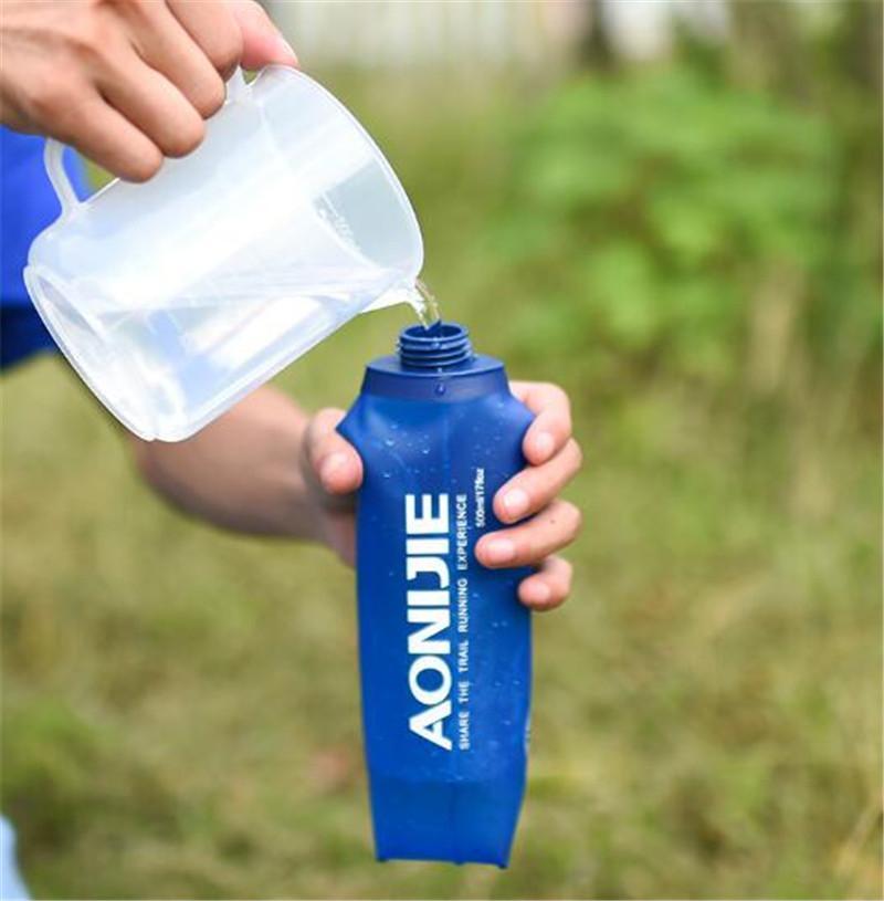 Aonijie Tpu Outdoor Water Bottle Hiking Soft Flask Sports Cycling Running-world2018 Store-170ml-Bargain Bait Box