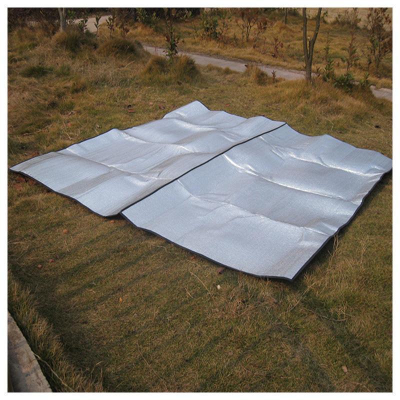 Aotu 200*200Cm Aluminum Backing Insulating Insulation Foam Camping Mat Blanket-Let`s Go For Moun-Bargain Bait Box