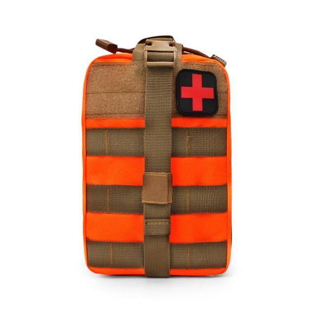 Aotu Outdoor Edc Molle Tactical Pouch Bag Emergency First Aid Kit Bag Travel-Actec Sporting Store-Orange-Bargain Bait Box