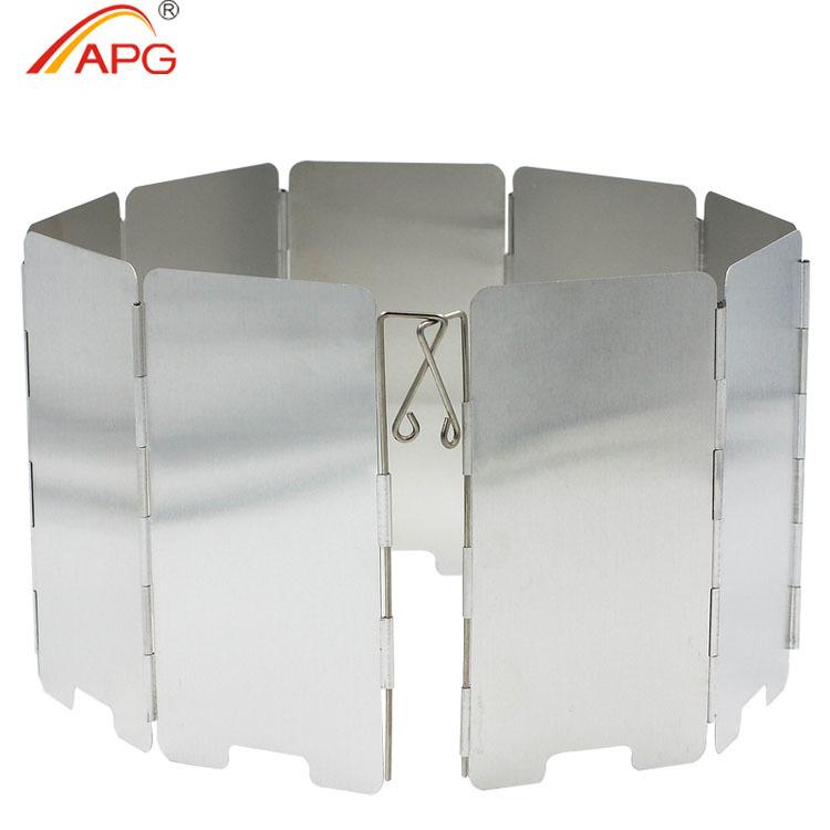 Apg 9 Plates Outdoor Foldable Camping Stove Windshield Cookout Windbreak-APG Official Store-Bargain Bait Box