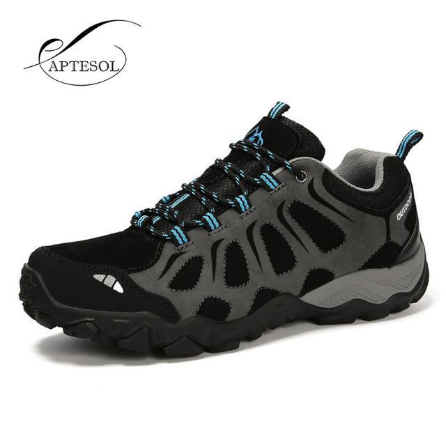 Apresol Men'S Hiking Shoes Anti-Slip Outdoor Sport Boots Trekking Climbing Boots-APTESOL Official Store-Gray-7-Bargain Bait Box