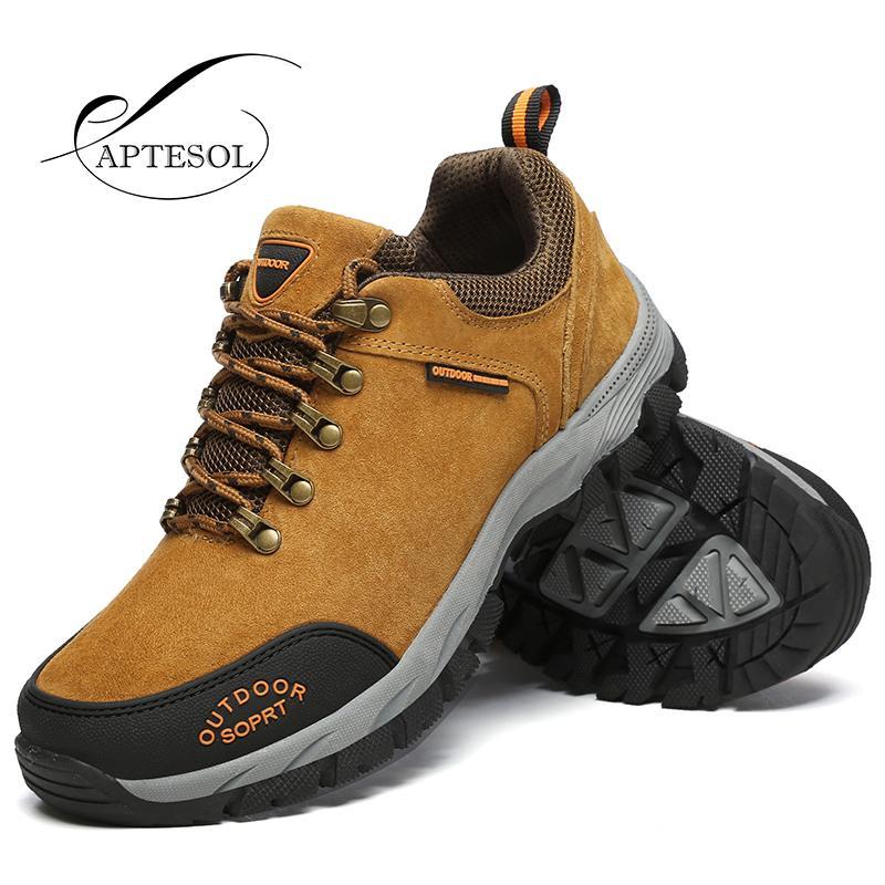 Aptesol Outdoor Sport Hiking Shoes For Men Non-Slip Athletic Tactical Mens Boots-APTESOL Official Store-Gray-7-Bargain Bait Box