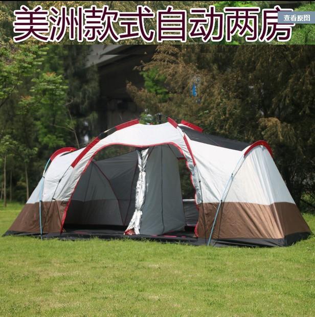 Arrival Fully Automatic Two Hall 6-8 Person Double Layer Camping Tent/Against-Sissi&#39;s outdoor store-Bargain Bait Box