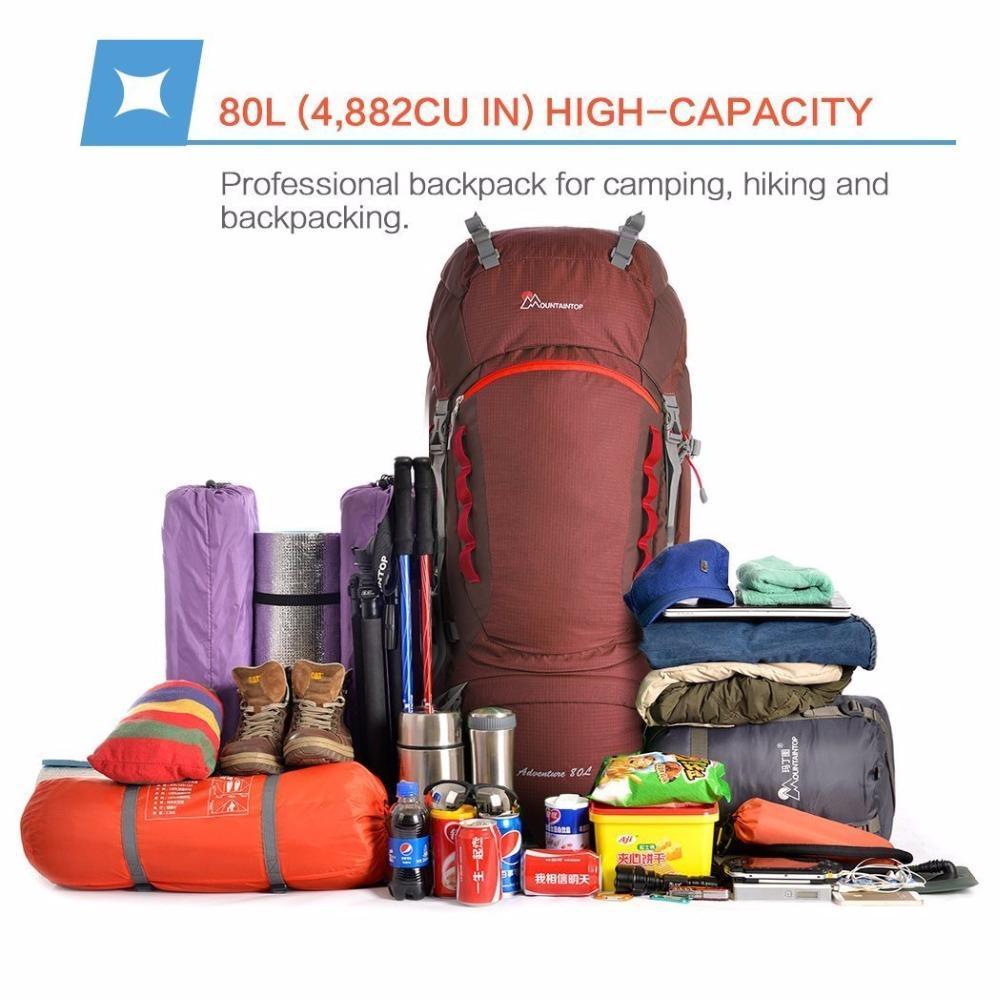 Arrival Large-Capacity Long-Haul Backpacks Professional Climbing Bags-MOUNTAINTOP Packs Outdoor Flagship Store-Blue-Bargain Bait Box
