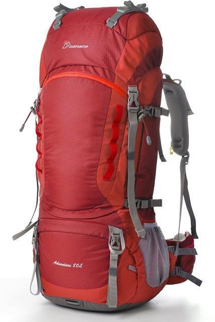 Arrival Large-Capacity Long-Haul Backpacks Professional Climbing Bags-MOUNTAINTOP Packs Outdoor Flagship Store-Red-Bargain Bait Box