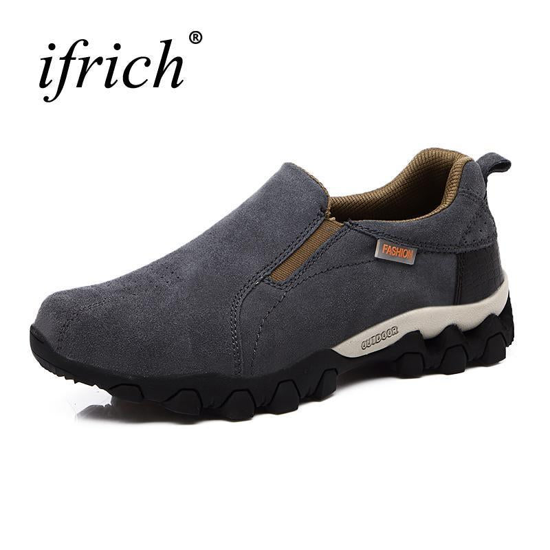 Arrival Spring/Autumn Mens Hiking Shoes Outdoor Boots Slip On Camping Boots-ifrich Official Store-zong se-6.5-Bargain Bait Box