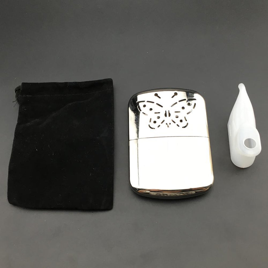 Arrival Stainless Steel Pocket Hand Warmer Indoor Outdoor Small Handy Warmer-King_Club_888-Bargain Bait Box