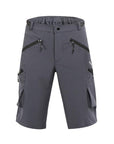 Arsuxeo Mens Outdoor Sports Cycling Shorts Downhill Mtb Pockets Shorts-ARSUXEO Official Store-1705 gray-S-Bargain Bait Box