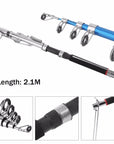 Automatic Fishing Rod Glass Fibre Plastic Reel Combo Kit Portable Telescopic-Automatic Fishing Rods-Outdoor Fan Zone Store-2.1 m-Bargain Bait Box