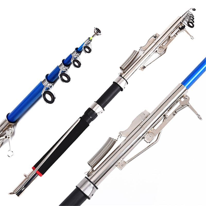 Automatic Fishing Rods Stainless Steel &amp; Glass Fiber Self-Propelled Telescopic-Automatic Fishing Rods-Wolves Store-2.1 m-Bargain Bait Box