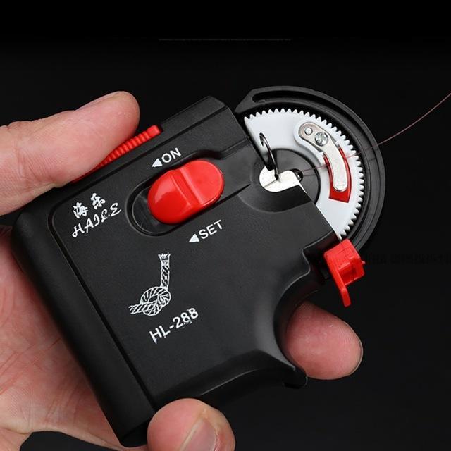 Automatic Portable Electric Fishing Hook Tier Machine Fishing Accessories Tie-One Loves One Store-Black-Bargain Bait Box