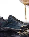 Auupgo Men'S Waterproof Hiking Shoes Leather Trekking Boots Climbing Backpacking-Fun Outdoor Goods Store-black-39-Bargain Bait Box