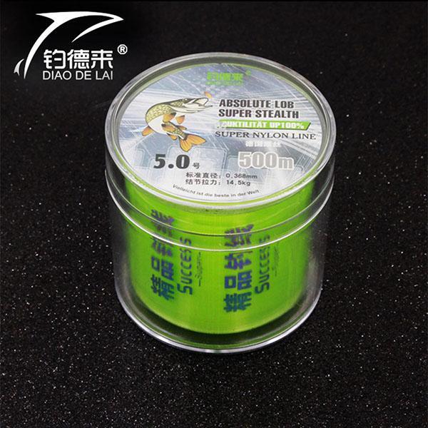 Available 500M Fluorocarbon Fishing Line Super Strong Nylon Line Fly Fishing-RedMeet Fishing Store-Green-1.0-Bargain Bait Box