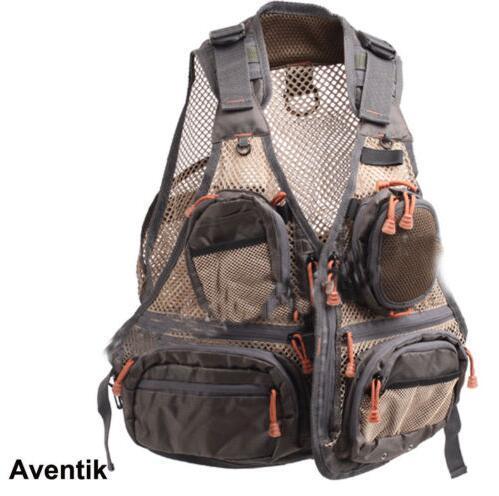 Aventik Light Adjustable Mesh Fabric Fishing Vest Size Multi Function With Fly-Fishing Vests-Bargain Bait Box-Bargain Bait Box