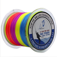 Azj Brand 8 Stands 300M Braided Fishing Line 100% Pe Wires Multifilament Fish-Thanksgiving Family-AZJ8P300Mulicolor-1.0-Bargain Bait Box