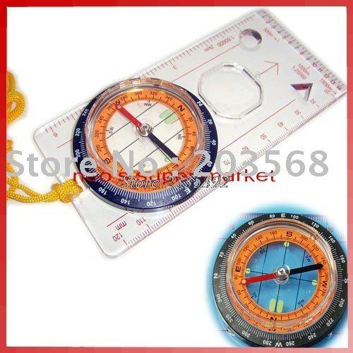 B39Baseplate Ruler Map Scale Compass Scouts Camping Hiking-Huanle GO 2016 Store-Bargain Bait Box