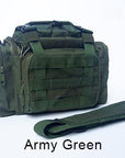 Bag 900D Oxford Fishing Tackle Bag Camo Waist Pack Messenger Bag Fishing Tackle-Tackle Bags-Bargain Bait Box-Army Green-Bargain Bait Box