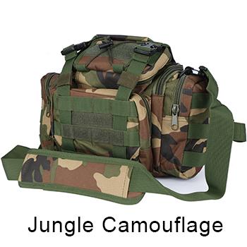 Bag 900D Oxford Fishing Tackle Bag Camo Waist Pack Messenger Bag Fishing Tackle-Tackle Bags-Bargain Bait Box-Jungle Camouflage-Bargain Bait Box