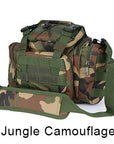 Bag 900D Oxford Fishing Tackle Bag Camo Waist Pack Messenger Bag Fishing Tackle-Tackle Bags-Bargain Bait Box-Jungle Camouflage-Bargain Bait Box