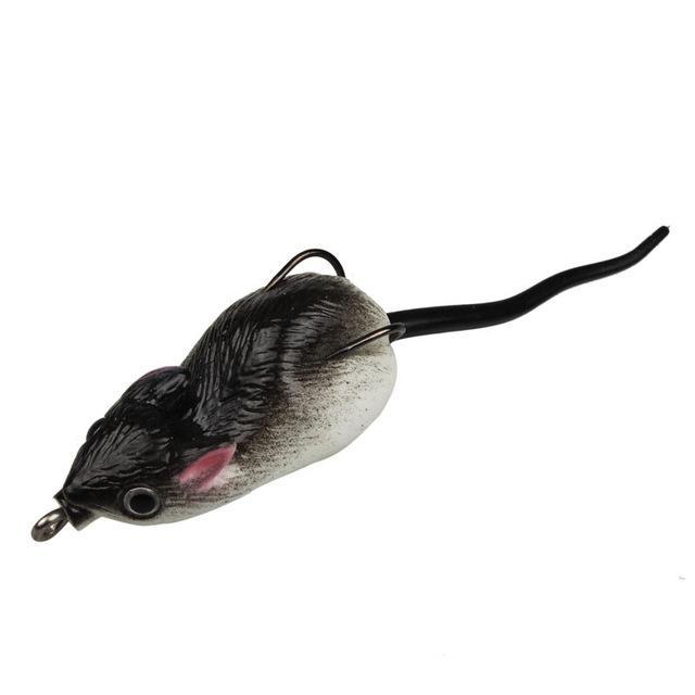 Bait Soft Rubber Mouse Fishing Lures Baits Top Water Tackle Hooks