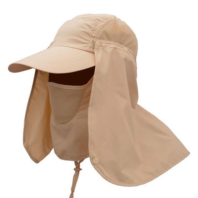 Balight Outdoor Sport Hiking Camping Visor Hat Uv Protection Face Neck Cover-lylpong Store-khaki-Bargain Bait Box