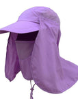 Balight Outdoor Sport Hiking Camping Visor Hat Uv Protection Face Neck Cover-lylpong Store-purple-Bargain Bait Box