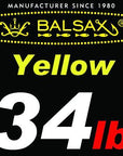 Balsax Branded Fishing Line/Braid, 110Y/100M Long 8 Strands For Freshwater &-AOCLU -Fishing Store-Yellow3-Bargain Bait Box