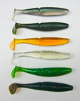 Basslegend 5 Pcs Japan Fishing Soft Bait For Bass Plastic Lure Swimbait-Unrigged Plastic Swimbaits-BassLegend Official Store-Yellow-Bargain Bait Box