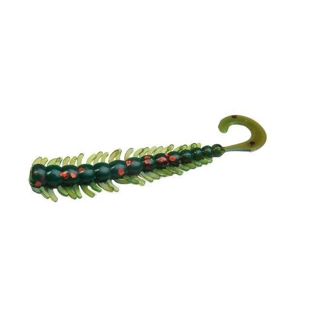Basslegend - Fishing Super Soft Silicone Grub Worm Bass Pike Trout Lure Swimbait-BassLegend Official Store-Army Green-Bargain Bait Box