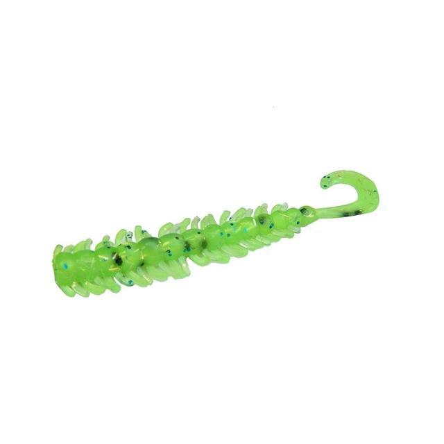 Basslegend - Fishing Super Soft Silicone Grub Worm Bass Pike Trout Lure Swimbait-BassLegend Official Store-Green-Bargain Bait Box