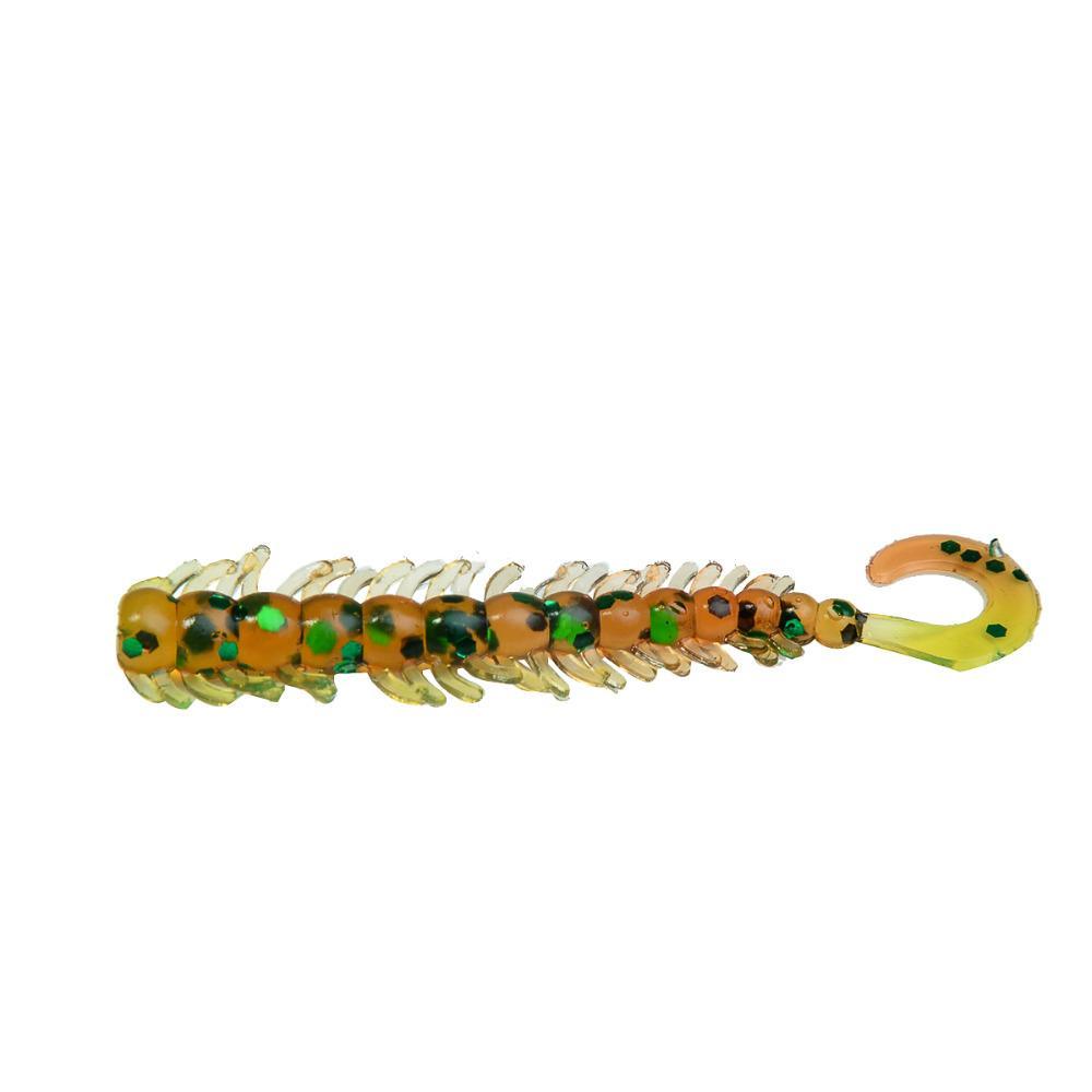Basslegend - Fishing Super Soft Silicone Grub Worm Bass Pike Trout Lure Swimbait-BassLegend Official Store-Yellow-Bargain Bait Box