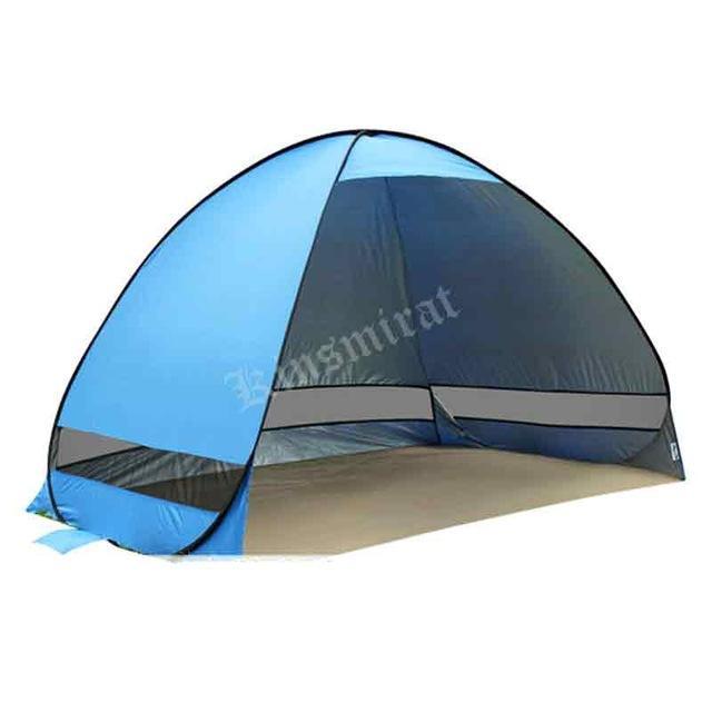 Beach Sunshelter Tent Quick Open Anti-Uv Light Weight Pop Up Open Uv Tent-Kingtai Industrial Store-Blue-Bargain Bait Box