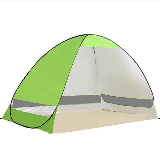 Beach Sunshelter Tent Quick Open Anti-Uv Light Weight Pop Up Open Uv Tent-Kingtai Industrial Store-Green-Bargain Bait Box