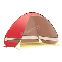Beach Sunshelter Tent Quick Open Anti-Uv Light Weight Pop Up Open Uv Tent-Kingtai Industrial Store-Red-Bargain Bait Box