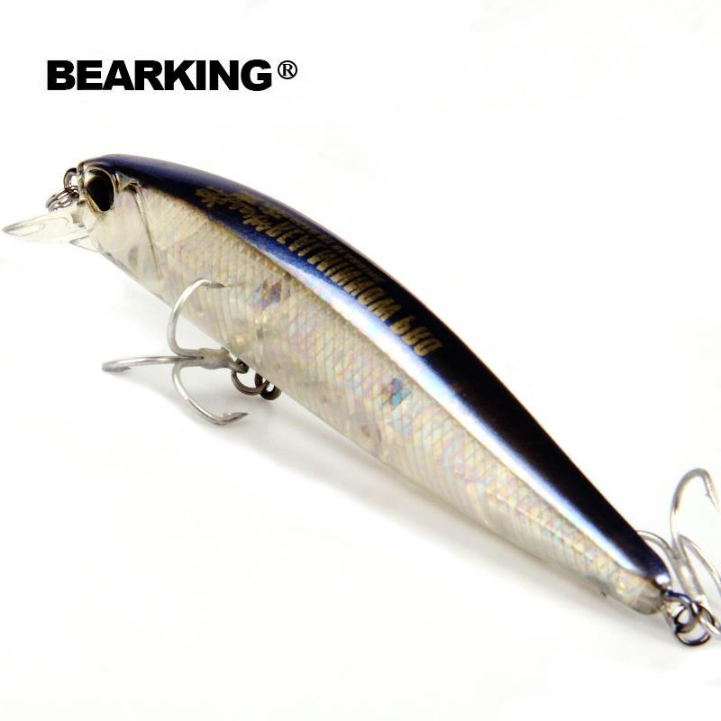 Bearking 1Pcs Minnow Fishing Lure Laser Hard Artificial Bait 3D Eyes 10Cm-bearking fishingtackle Store-A-Bargain Bait Box