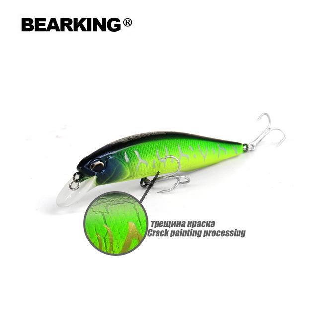 Bearking 1Pcs Minnow Fishing Lure Laser Hard Artificial Bait 3D Eyes 10Cm-bearking fishingtackle Store-L-Bargain Bait Box
