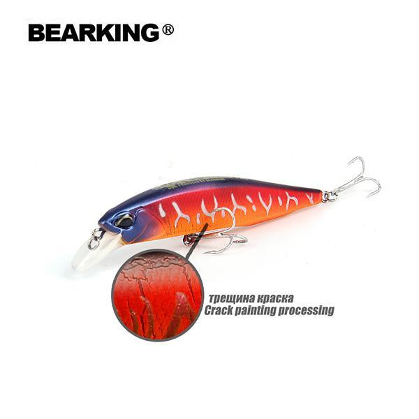 Bearking 1Pcs Minnow Fishing Lure Laser Hard Artificial Bait 3D Eyes 10Cm-bearking fishingtackle Store-M-Bargain Bait Box