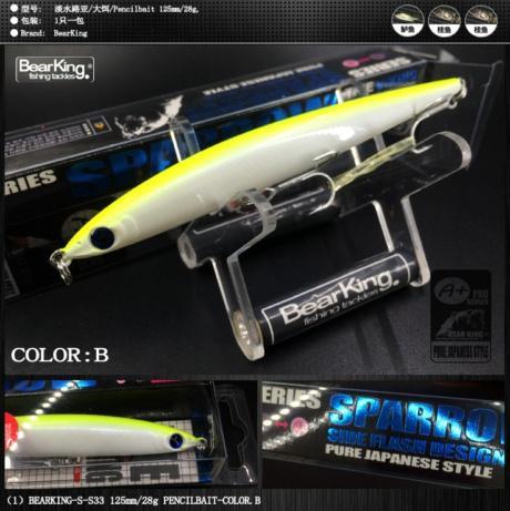 Bearking 1Pcs Minnow Quality Fishing Lure Laser Hard Artificial Bait 3D Eyes-bearking fishingtackle Store-B-Bargain Bait Box