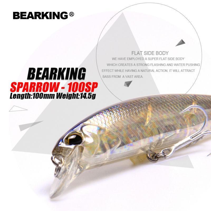 Bearking Bk17-100Sp Suspending Fishing Lure 1Pc 100Mm 15G Plastic Hard Fishing-The Best Tackles Co.,Ltd-Col.A-Bargain Bait Box