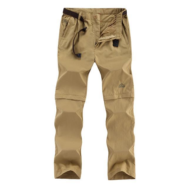 Befusy Men&#39;S Summer Removable Camping Hiking Pants Male Outdoor Sport Trousers-Befusy Store-Khaki-L-Bargain Bait Box