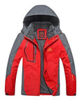 Befusy Spring Autumn Men Outdoor Waterproof Jackets Camping Hiking Jackets-Tectop Store-Men Red-L-Bargain Bait Box