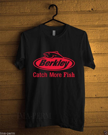 Berkley Logo Pro Fishinger Men'S Black T-Shirt Size S-3Xl Top Harajuku Short-Shirts-Bargain Bait Box-black-S-Bargain Bait Box
