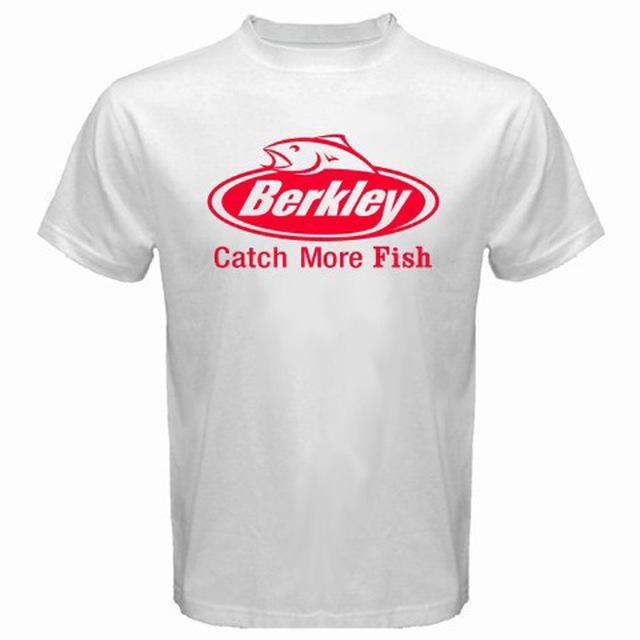 Berkley Logo Pro Fishinger Men&#39;S Black T-Shirt Size S-3Xl Top Harajuku Short-Shirts-Bargain Bait Box-White-S-Bargain Bait Box