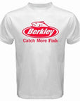 Berkley Logo Pro Fishinger Men'S Black T-Shirt Size S-3Xl Top Harajuku Short-Shirts-Bargain Bait Box-White-S-Bargain Bait Box