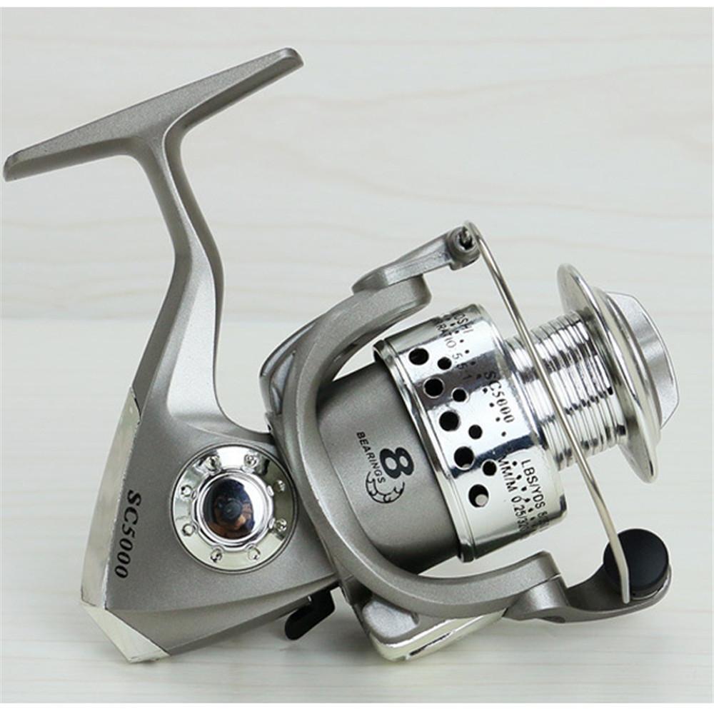 Best Quantity Fishing Reel Pre-Loading Spinning Wheel Metal Sliver 5.5:1-Spinning Reels-NUNATAK Fishing Store-1000 Series-Bargain Bait Box