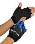 Bicycle Gloves Sports Bicycle Cycling Biking Hiking Gel Half Finger-Healthy Lifestyle Store-Blue-Bargain Bait Box