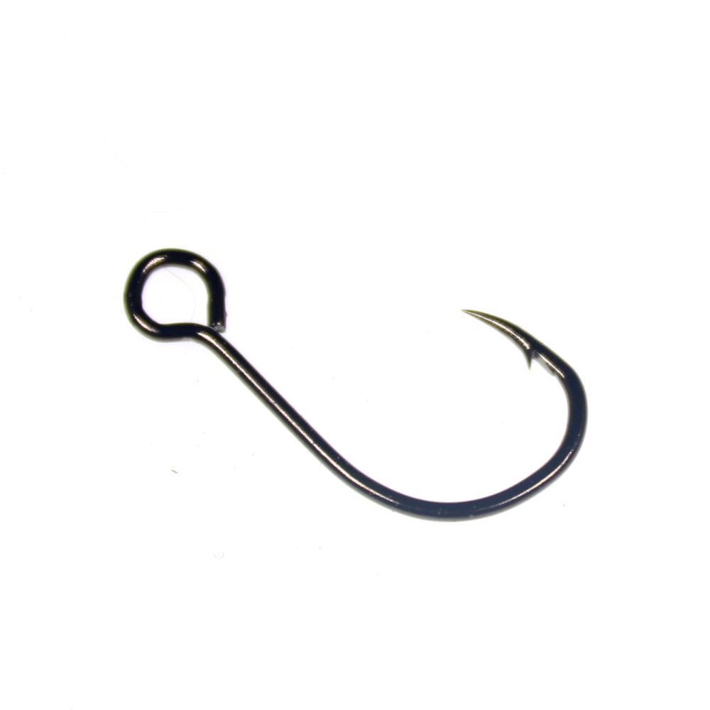 Bimoo 10Pcs Single Hook For Fishing Lure Inline Large Eye Spinner Spoon Hooks-Bimoo Fishing Tackle Store-10pcs size 2-Bargain Bait Box